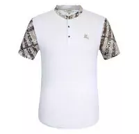 nouveaux t shirts burberry multicolors manches courtes embroidered collar